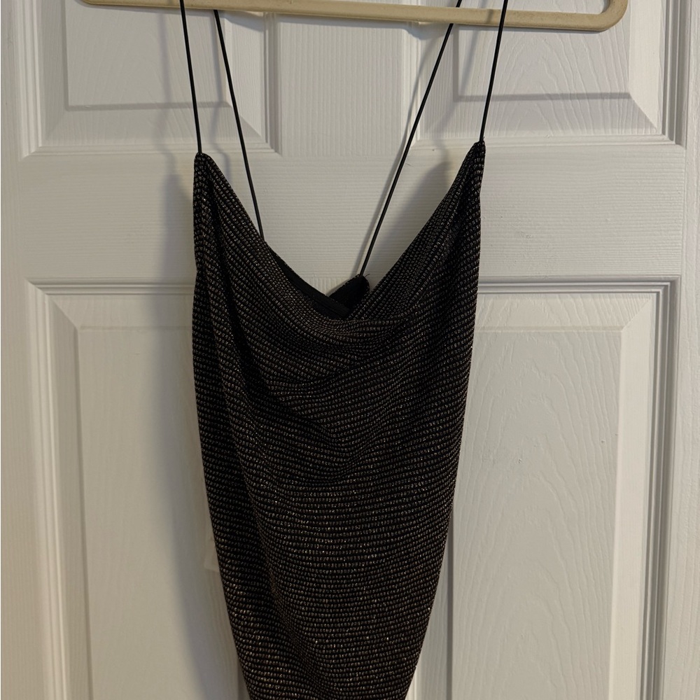 LEITH (Nordstrom) Black and Gold Camisole